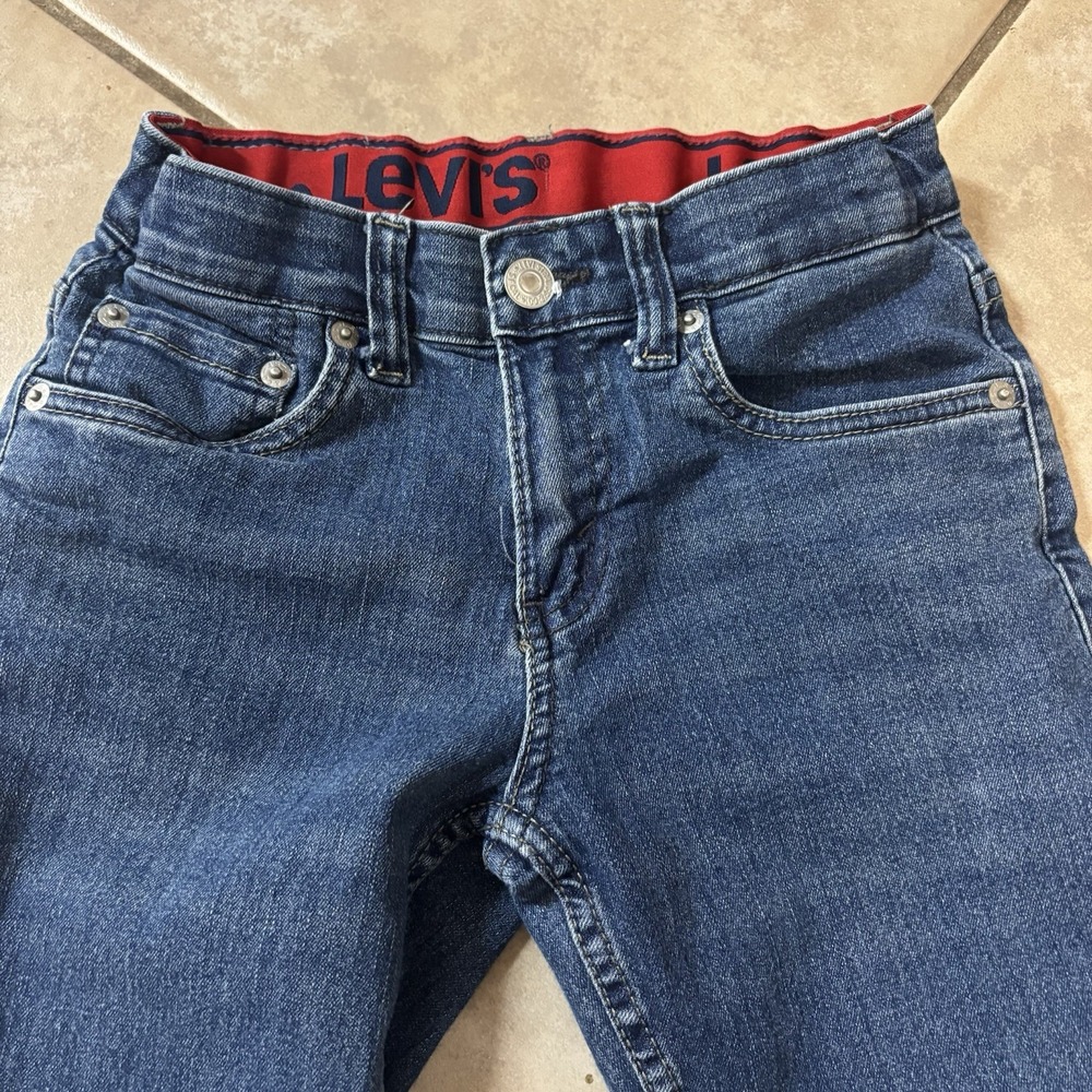 Levi's 511 Boys‎ Denim Blue Jeans Straight Leg Medium Wash 10 Reg 25x26 EUC - Picture 6 of 6